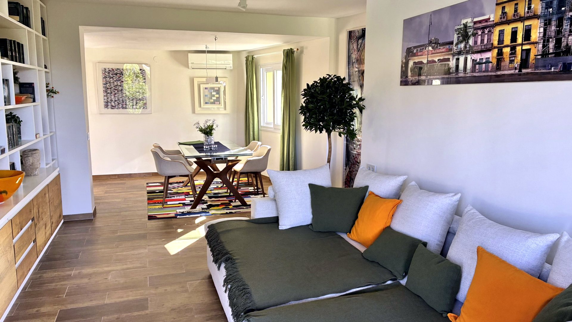 Living and dining area of the Alcaidesa apartment
